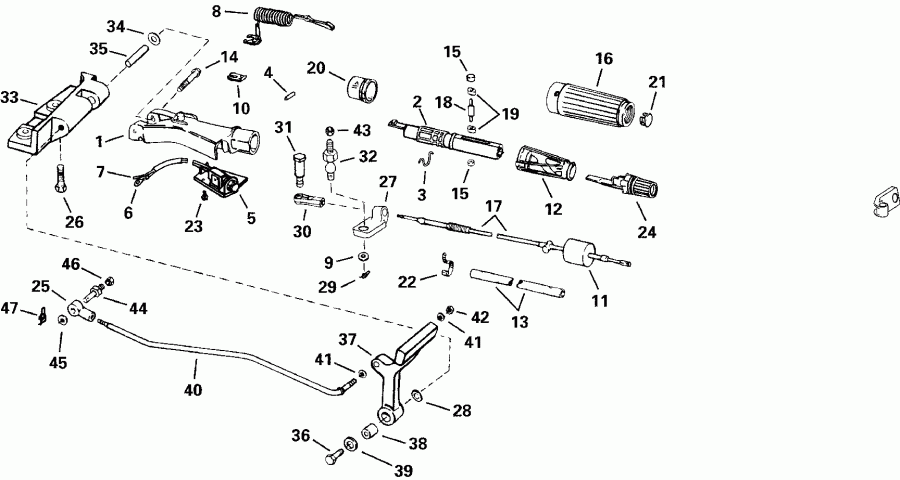  ������� BE30BASSR Rope Start, Tiller, 15 IN. sha  - ee������ & ������������� Handle