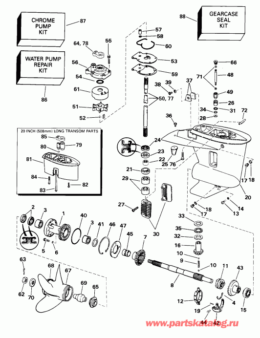 ��������� �������� ����� EVINRUDE BE35ARSSM 3 Cyl, Rope Start, Tiller, 15   - arcase / arcase