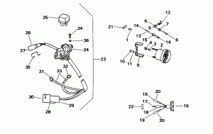 Power trim � Tilt - ��������� (Power Trim And Tilt - Electrical)