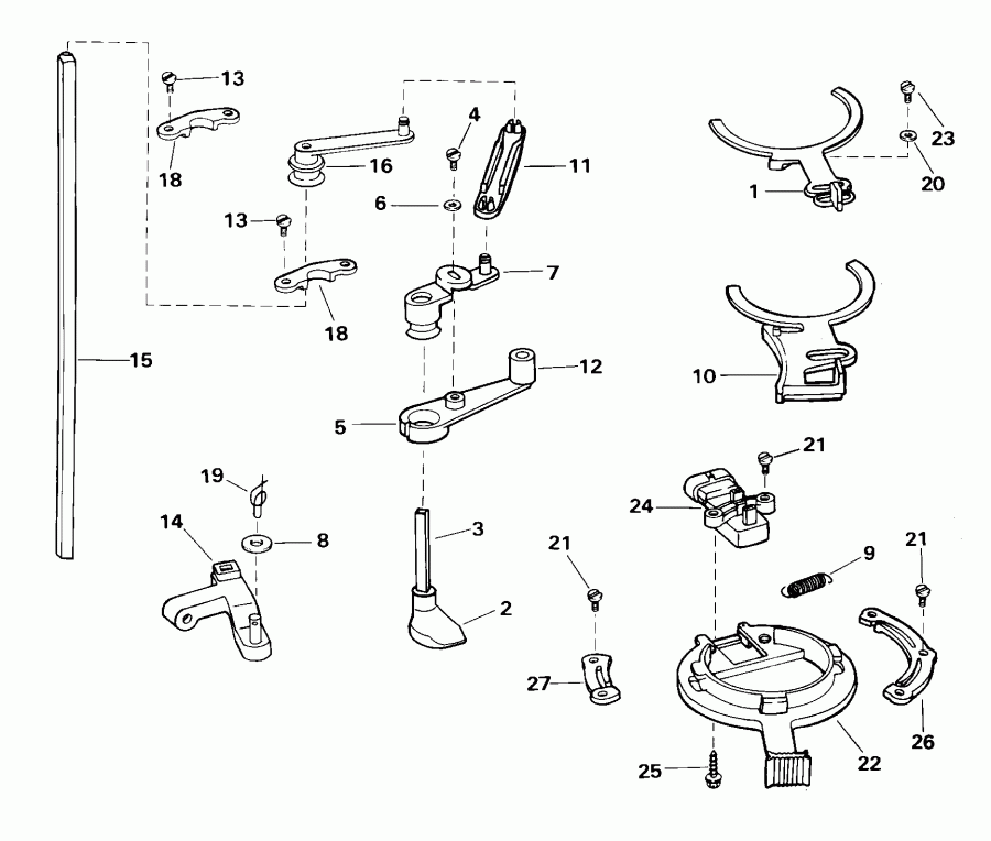 ��������� ������� E100WPLSSR Commercial, Elec. Start, TNT,  - rottle ��������� �������� / rottle Linkage
