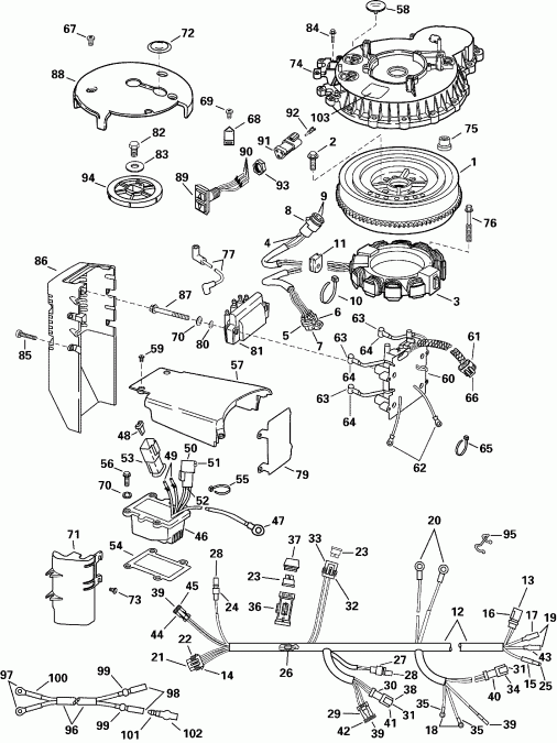 ��������� ������� E100WPLSSR Commercial, Elec. Start, TNT,  - nition System