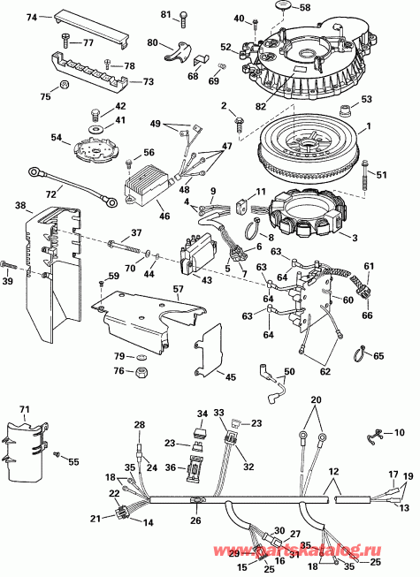 ��������� �������� ����� EVINRUDE E105WPLSSC Commercial, Elec. Start, TNT,  - 105we Models - 105we Models
