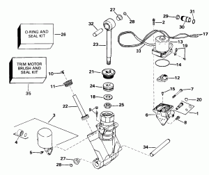���������������� ��������� ������� Hydraulic Assembly (Power Trim/tilt Hydraulic Assembly)