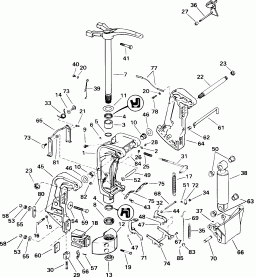 Stern & ���������� ��������� - 105we Models (Stern & Swivel Bracket - 105we Models)
