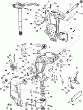 Stern & ���������� ��������� - 105wp Models (Stern & Swivel Bracket - 105wp Models)