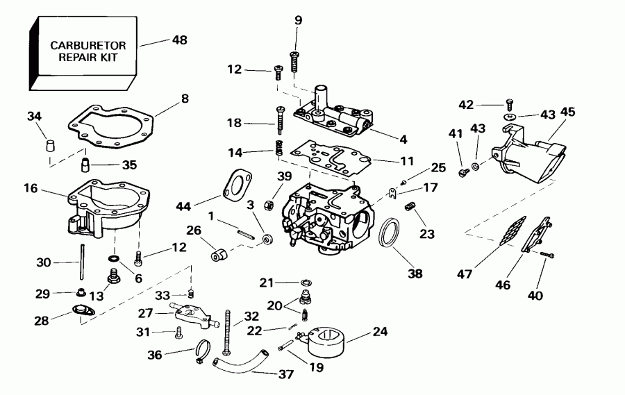 ��������� Evinrude E15RL4SSE 4-Stroke, Rope Start, Tiller,   - 5 Hp - 5 Hp