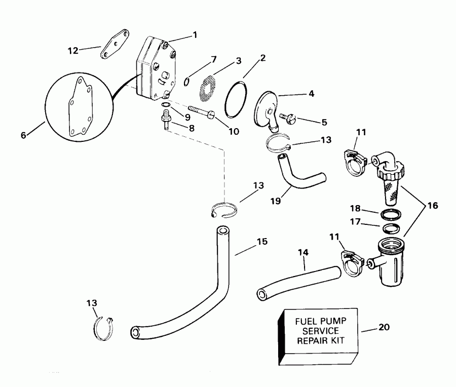 ��������� ������� E15WRLSSC Commercial, Rope Start, Tiller  - el Pump - el �����