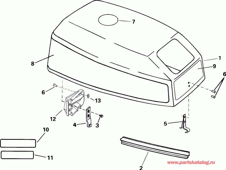     E15WRSSC Commercial, Rope Start, Tiller,  - Evinrude