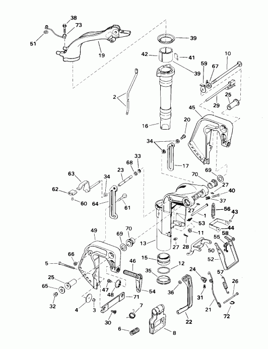 ��������� ����� EVINRUDE E15WRSSC Commercial, Rope Start, Tiller,  - dsection - dsection