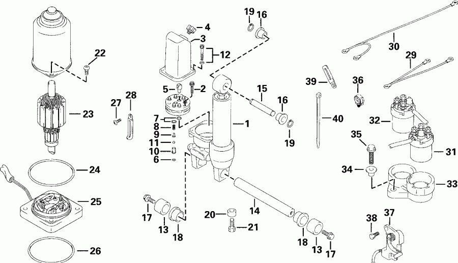 �������� ��������� ����� ������� E25EL4SSS 4-Stroke, Elec. Start, 20 IN.   - wer Trim / tilt Hydraulic - wer Trim/tilt Hydraulic