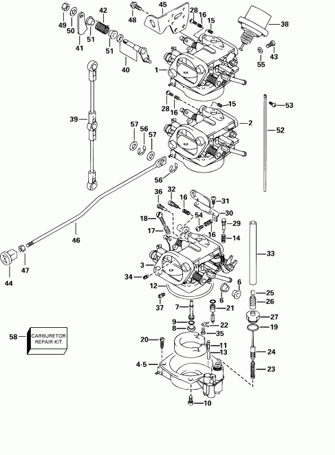 ��������� Evinrude E25PL4SSS 4-Stroke, Elec. Start, TNT, 15  - rburetor - rburetor
