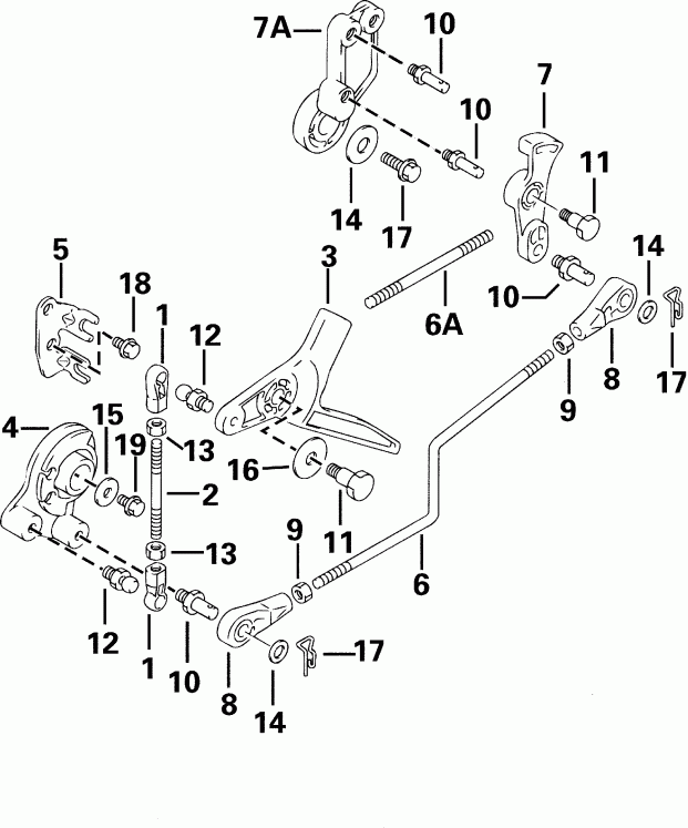 ��������� �������� ����� EVINRUDE E30R4SSS 4-Stroke, Rope Start, Tiller, 1  - rottle ����������