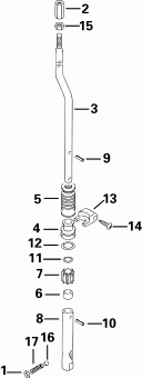  EVINRUDE E30RL4SSS 4-Stroke, Rope Start, Tiller,   - ift Rod