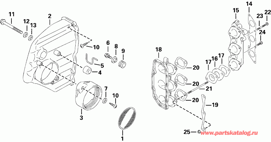 ��������� �������� ����� EVINRUDE E30TEL4SSS 4-Stroke, Elec. Start, Tiller  - r ���������