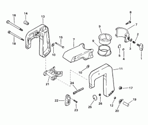 ��������� ������ & ���������� ��������� (Stern Bracket & Swivel Bracket)
