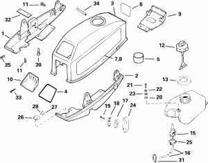 Motor ������ Intergral ��������� ��� (Motor Cover Intergral Fuel Tank)