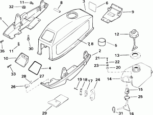 Motor  &    (Motor Cover & Integral Fuel Tank)