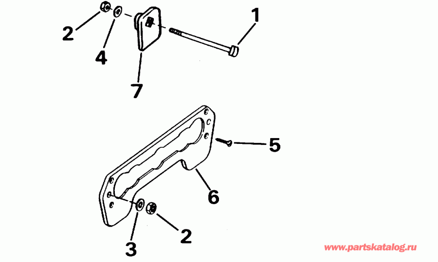 ����� EVINRUDE E40WRSSC Commercial, Rope Start, Tiller,  - ansom ��������� Kit