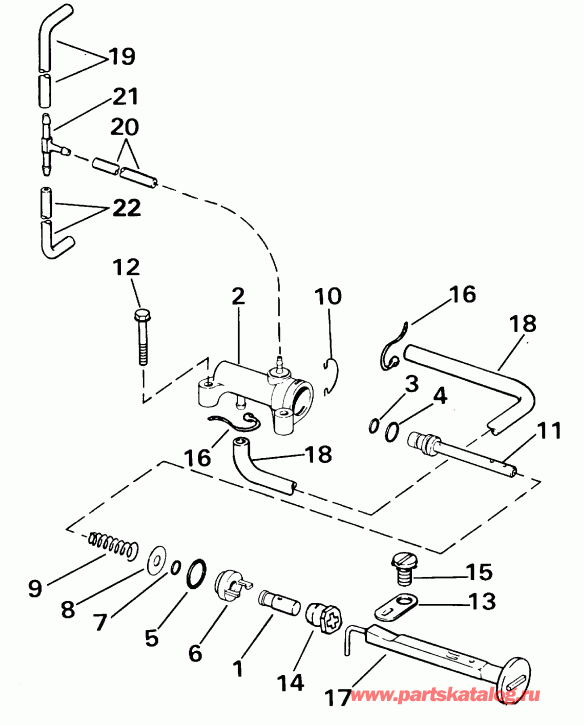 ��������� ����� EVINRUDE E40WRYSSC Commercial, Rope Start, Tiller  - imer System