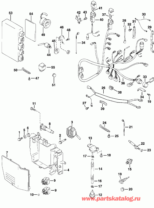 ��������� ��������� Evinrude E50PL4SSC 4-Stroke, Elec Start, TNT, 20   - ectrical System