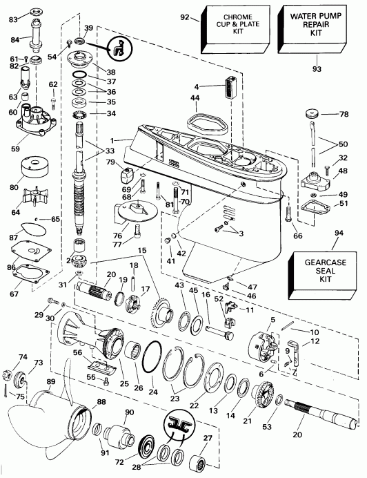 �������� ��������� ����� Evinrude E65WRYSSC Commercial, Rope Start, 22.5 I  - arcase - arcase