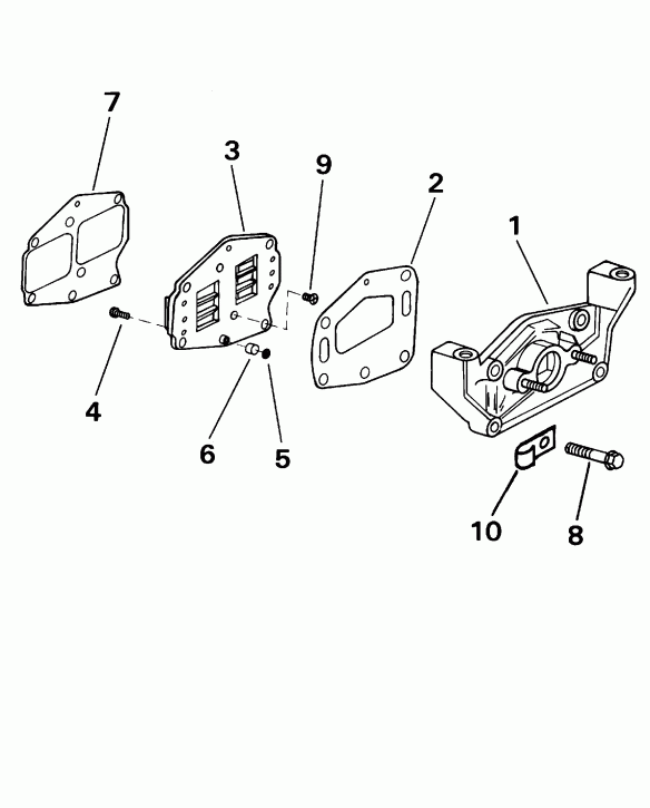 ��������� ��������� EVINRUDE E8DRSSM Rope Start, Tiller, 15 IN. shaft  - take ��������� / take Manifold