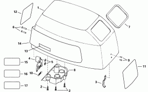 ������ ��������� (�����) - Johnson (Engine Cover - Johnson)
