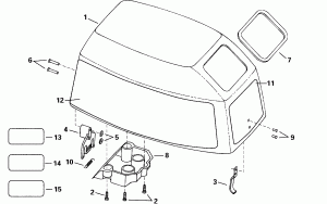 ������ ��������� (�����) - Evinrude (Engine Cover - Evinrude)