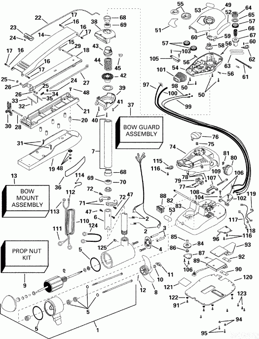 ��������� �������� ����� Evinrude P/N 773162 Scout 40H 2000  - truder 74 Fp - truder 74 Fp