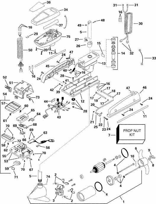  EVINRUDE P/N 773163 SeaQuest 36HP 2000  - c 54 F - c 54 F