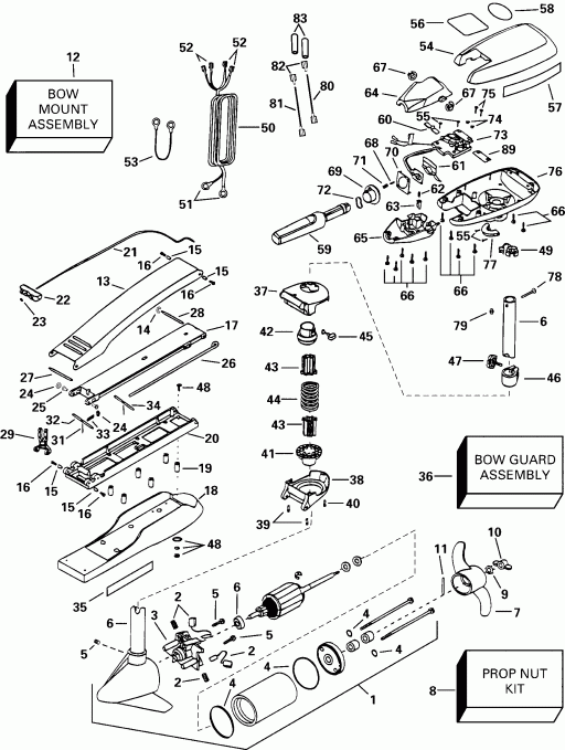 ����� ������� P/N 773167 SeaQuest 74HP 2000  - truder 54hp