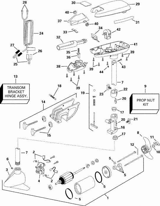  Evinrude P/N 773167 SeaQuest 74HP 2000  - out 40 H