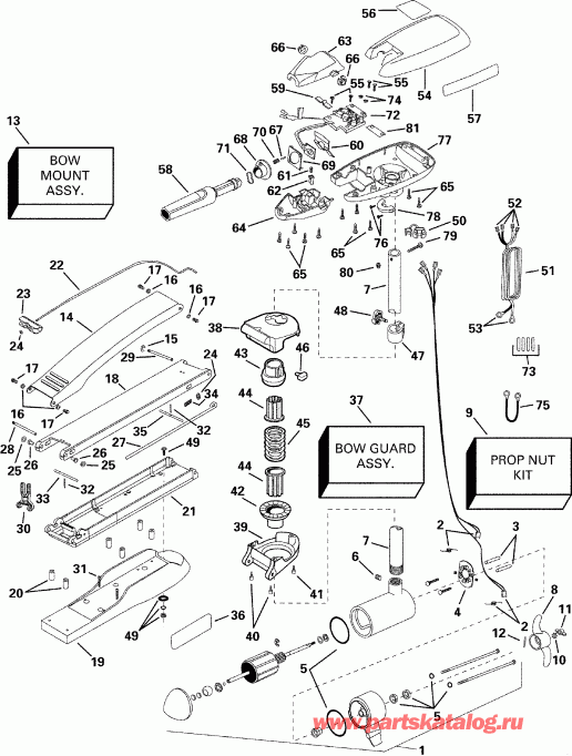 ����� EVINRUDE P/N 773177 EFC 54F 2000  - aquest 74hp / aquest 74hp
