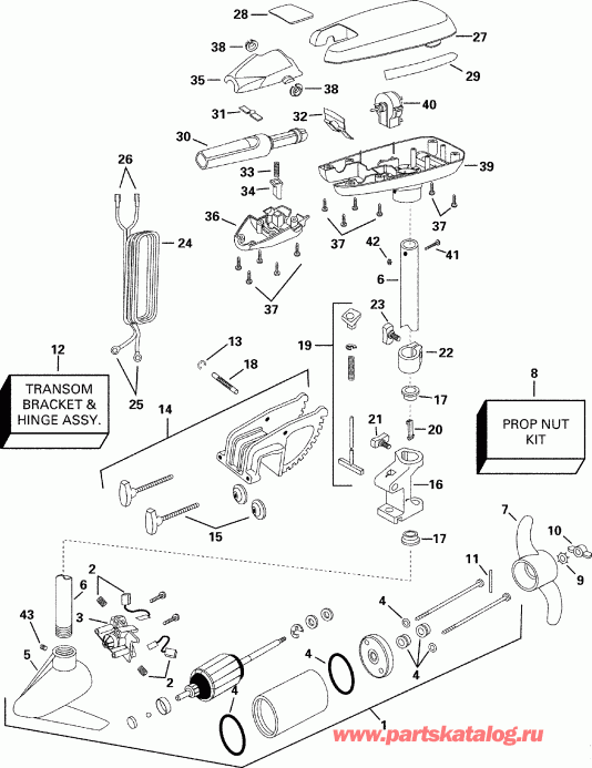 ��������� ����� EVINRUDE P/N 775191 Intruder 44F* 2000  - aquest 36 H / aquest 36 H