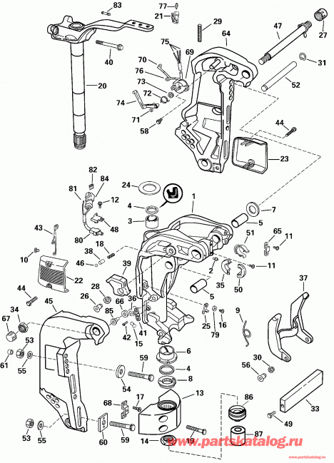 ����� EVINRUDE RE115FXSSR FFI, Elec Start, TNT, 25 IN.   - dsection - dsection