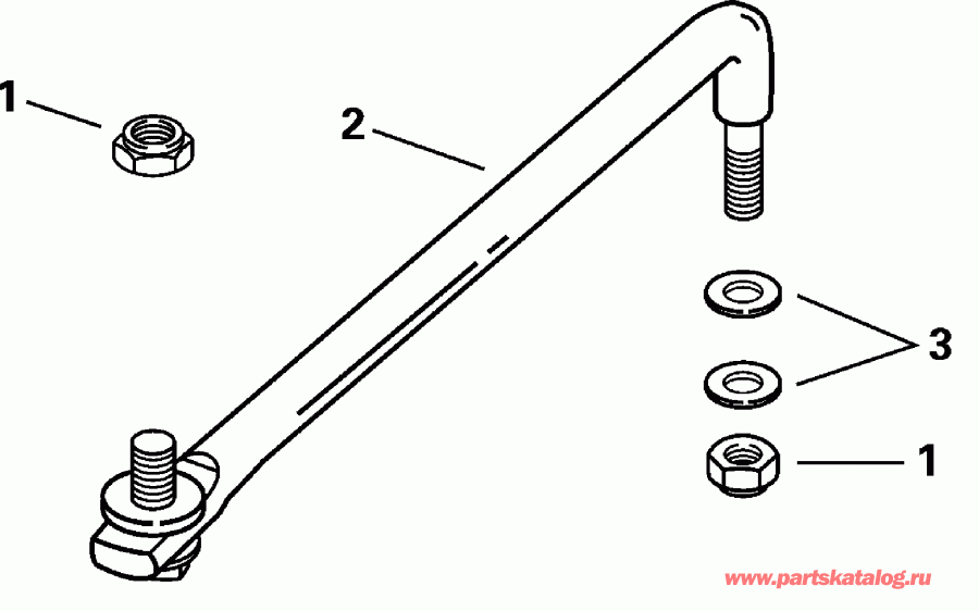 �������� ��������� ����� Evinrude RE90FPLSSH FFI, Elec Start, TNT, 20 IN.   - eering Link Kit - ee������ ����������� Kit