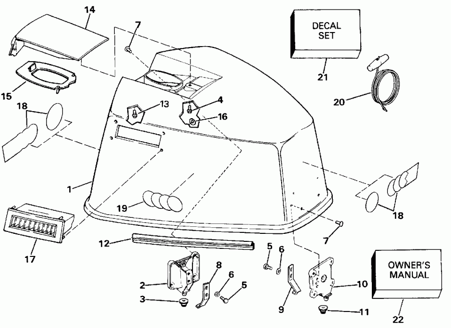 ��������� ��������� Evinrude E100WTXESM 1990  - gine ������