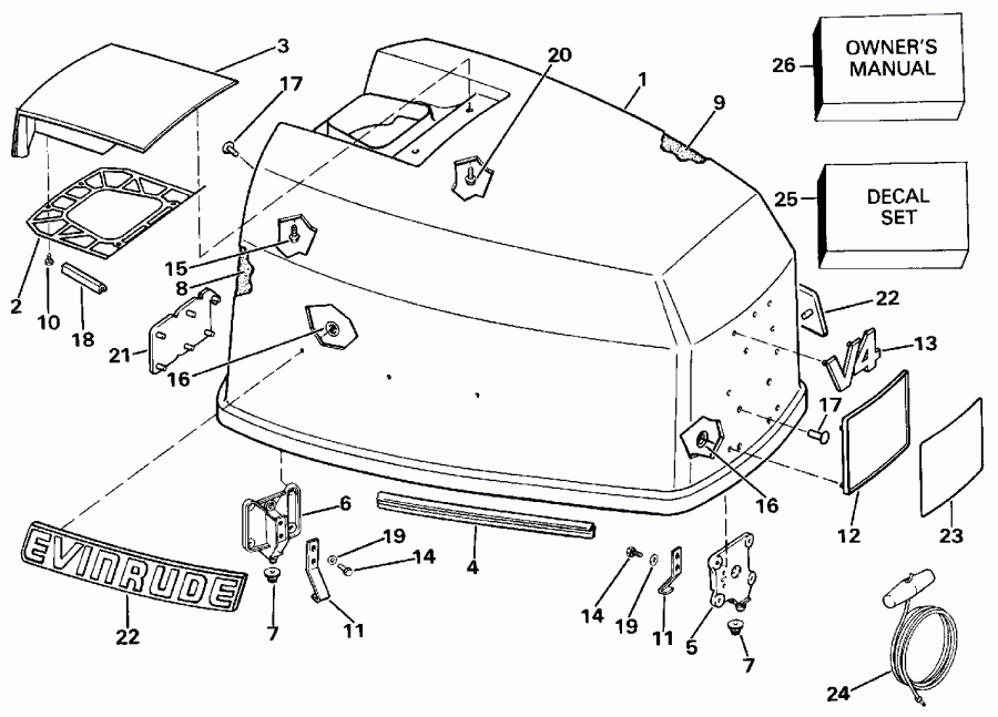 ��������� �������� ����� EVINRUDE E120TLESB 1990  - Evinrude / Evinrude