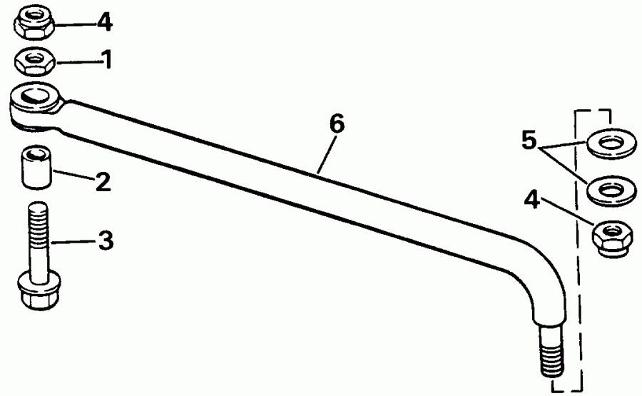 ��������� Evinrude E120TLESB 1990  - eering Connector Kit / ee������ ��������� Kit