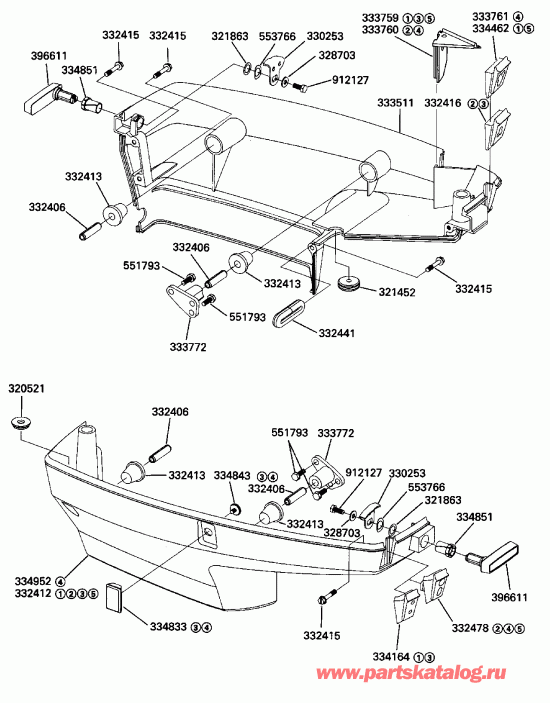 ��������� �������� ����� EVINRUDE E125ESXESS 1990  - take Manifold