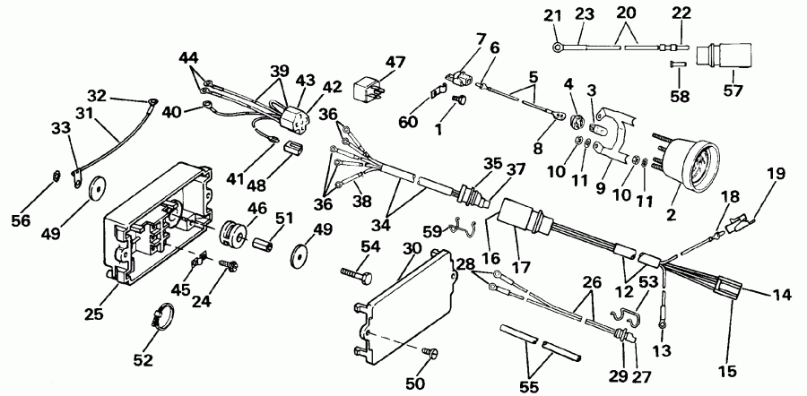 �������� ����� EVINRUDE E140TLESE 1990  - wer Trim/tilt Electrical