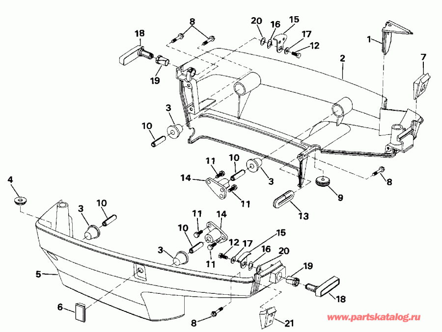 ��������� �������� ����� ������� E150CXESB 1990  - Johnson-175stl/ve175sl Only