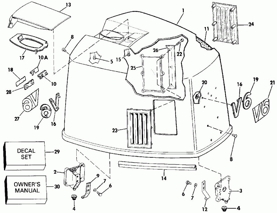 ��������� Evinrude E150TXESB 1990  - Johnson-175stl/ve175sl Only
