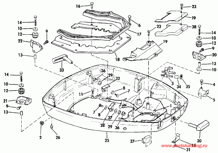 ����� ������� E150TXESB 1990  - wer ������ ��������� (�����) - wer Engine Cover