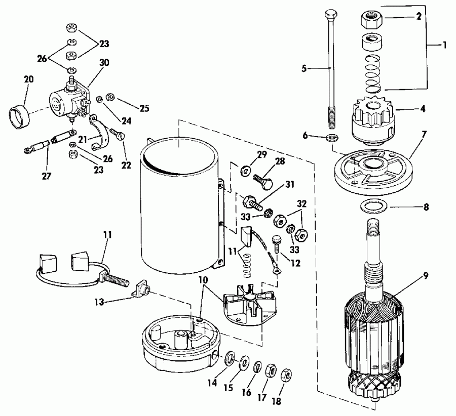 ��������� ��������� Evinrude E155WTLESM 1990  - 3-mo30sm / 3-mo30sm