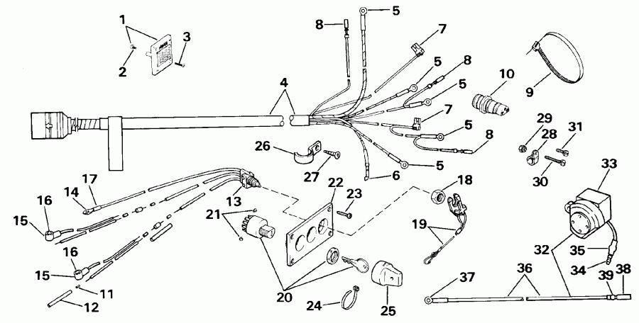  Evinrude E185ESXESS 1990  - Dual ��������� 225cx / Dual Engine 225cx