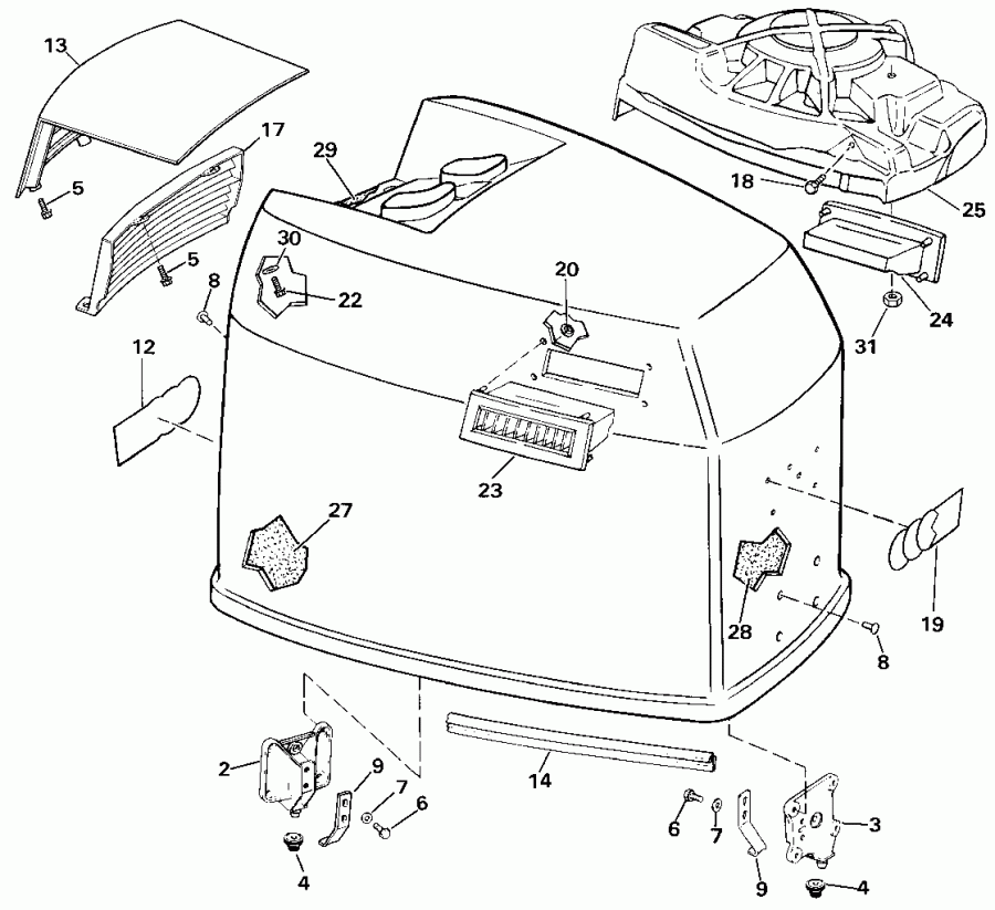 ��������� ����� Evinrude E200STLESE 1990  - Johnson - 185 / Johnson - 185