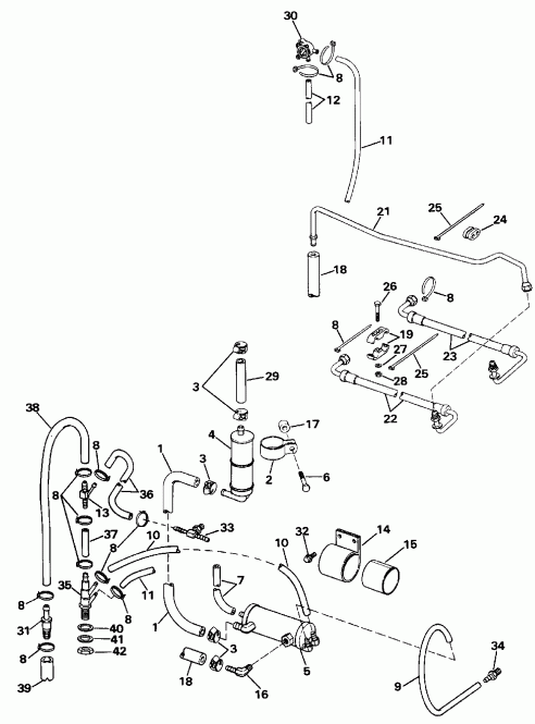   EVINRUDE E200STLESE 1990  - wer   Gro / wer Steering Group
