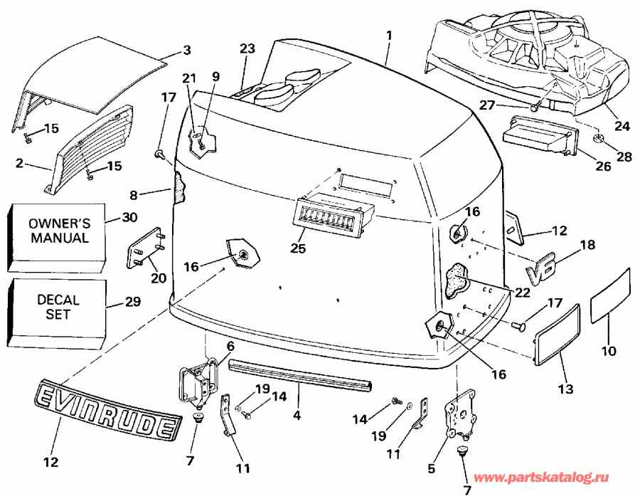 �������� ����� EVINRUDE E225CXESS 1990  - Evinrude - 200tx, 200cx, 225t, 225p, 225c / Evinrude - 200tx, 200cx, 225t, 225p, 225c