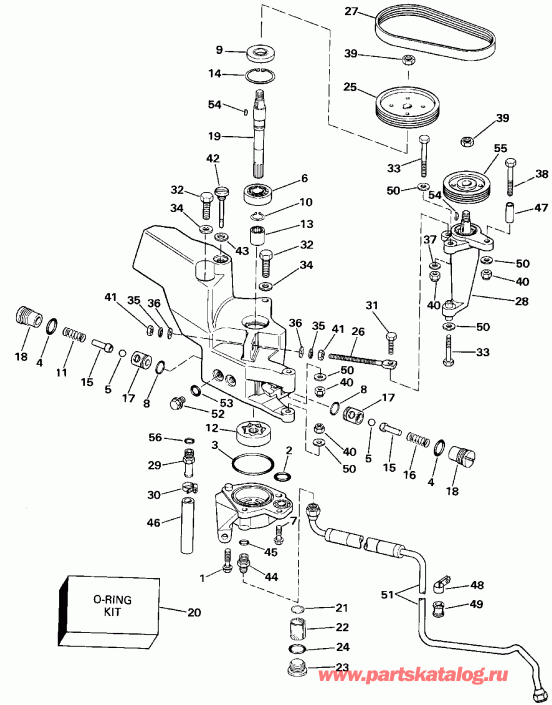 ����� Evinrude E225TLESS 1990  - wer ������� ������� ����� - wer Steering Pump